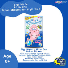 Load image into Gallery viewer, Little Heart Onion Stickers - Big Whale (30 Night Time All-In-One Stickers)