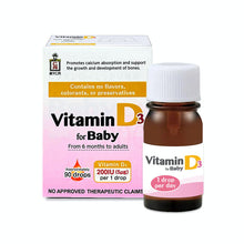 Load image into Gallery viewer, Baby D Vitamin D3 Drops for Babies by VPharma Morishita Jintan 4.2g