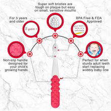 Load image into Gallery viewer, Radius Totz Plus Brush – Toothbrush for Toddlers, Kids 3 years+