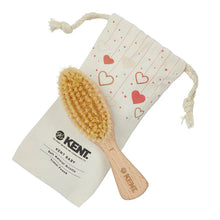 Load image into Gallery viewer, Kent Baby Soft Bristle Beechwood Brush with Canvas Travel Pouch (BA29)