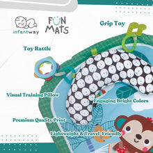 Load image into Gallery viewer, Infantway Baby Tummy Time Playmat