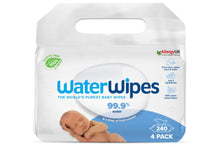 Load image into Gallery viewer, WaterWipes Biodegradable Pack of 4 x 60 pulls