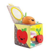 Load image into Gallery viewer, Infantino Peek & Seek Sensory Discovery Cube - Fruits