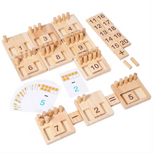 Load image into Gallery viewer, The Kiddie Concept Counting Pegs Math Toy Set