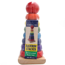 Load image into Gallery viewer, Wooden Rainbow Stacker Medium
