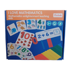 Load image into Gallery viewer, Wooden Treehole I love Mathematics