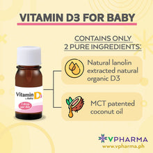 Load image into Gallery viewer, Baby D Vitamin D3 Drops for Babies by VPharma Morishita Jintan 4.2g