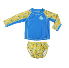 Load image into Gallery viewer, Zoocchini UPF50 Rash guard & Swim Diaper Set