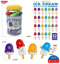 Load image into Gallery viewer, The Kiddie Concept Ice Cream Alphabet Matching Toy