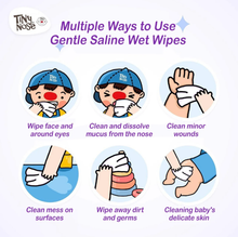 Load image into Gallery viewer, Tiny Nose Baby Saline Wipes Grape 50's