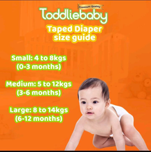 Load image into Gallery viewer, Toddliebaby Gentle Medium (26 pcs) – Taped Diaper