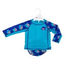 Load image into Gallery viewer, Zoocchini UPF50 Rash guard & Swim Diaper Set