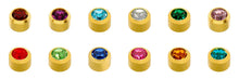 Load image into Gallery viewer, Caflon Birthstones - Gold PLated & White stainless