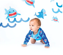 Load image into Gallery viewer, Zoocchini UPF50 Rash guard & Swim Diaper Set