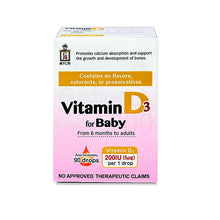Load image into Gallery viewer, Baby D Vitamin D3 Drops for Babies by VPharma Morishita Jintan 4.2g