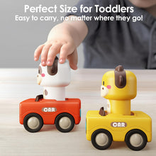 Load image into Gallery viewer, The Kiddie Concept Press and Go Animal Toy Car