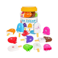 Load image into Gallery viewer, The Kiddie Concept Ice Cream Alphabet Matching Toy