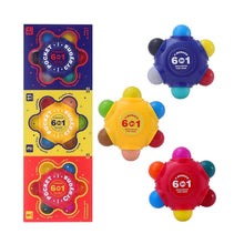 Load image into Gallery viewer, Flower Monaco Pocket Crayons 6 in 1 (3 Pack Set)
