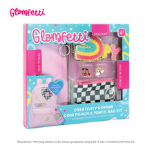 Load image into Gallery viewer, Glamfetti Creativity Corner Coin Pouch & Pencil Bag Kit