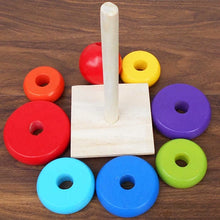 Load image into Gallery viewer, Wooden Rainbow Stacker Medium