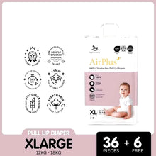 Load image into Gallery viewer, Applecrumby AirPlus 100% Chlorine-Free Pull Up Diapers