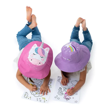 Load image into Gallery viewer, FlapjackKids Baby/Toddler UPF50 Reversible 3D Cotton Bucket Hat