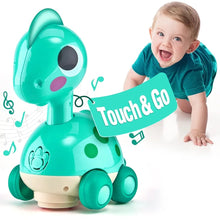 Load image into Gallery viewer, The Kiddie Concept Dinosaur Crawling Musical and Interactive Baby Toy
