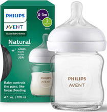 Load image into Gallery viewer, Philips Avent Glass Natural Response Baby Bottle