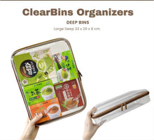 Load image into Gallery viewer, Deep ClearBins Hard Shelled Clear Organizers