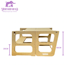Load image into Gallery viewer, Yomomma Learning Tower 2 in 1 Convertible to Desk & Chair