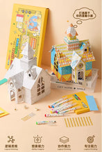 Load image into Gallery viewer, Flower Monaco DIY Paper House Painting
