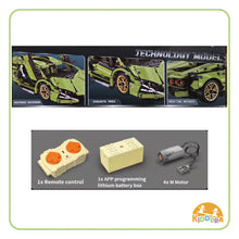 Load image into Gallery viewer, Kiddora Green LR Supercar Bricks with RC