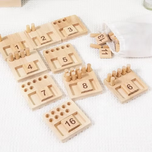 Load image into Gallery viewer, The Kiddie Concept Counting Pegs Math Toy Set