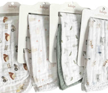 Load image into Gallery viewer, Lulujo Cotton Muslin Burp Cloth (Set of 2)
