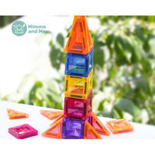 Load image into Gallery viewer, Mimmo and Me Mini Magnetic Tiles 32-Pieces