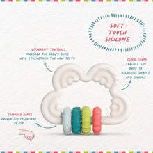 Load image into Gallery viewer, Suavinex Cloud Baby Teether - Soft, Food-Grade Silicone for Gentle Gum Relief (6+ Months)