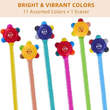 Load image into Gallery viewer, Flower Monaco Pocket Crayons 6 in 1 (3 Pack Set)