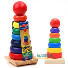 Load image into Gallery viewer, Wooden Rainbow Stacker Medium