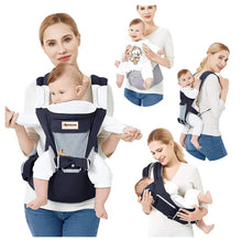 Load image into Gallery viewer, Lunabebe Multi-Use Ergonomic Hip Seat Baby Carrier up to 44lbs (newborn - 36 mos)