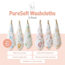 Load image into Gallery viewer, Cottontail Baby PureSoft Washcloths (Pack of 3)