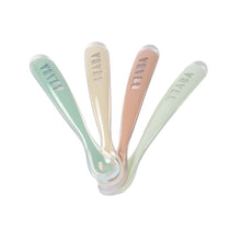 Load image into Gallery viewer, Beaba Set of 4 2nd Age Silicone Spoons