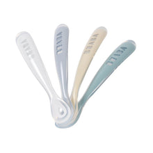 Load image into Gallery viewer, Beaba Set of 4 2nd Age Silicone Spoons
