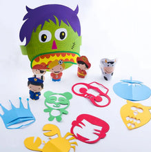 Load image into Gallery viewer, Joan Miro Kid's Fun Paper Cut Kit by Joan Miro (Colorful Papers Scissors Glue Stick Set DIY Kids Toy)