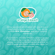 Load image into Gallery viewer, Orange and Peach Wide Neck Breastmilk Storage Bottles