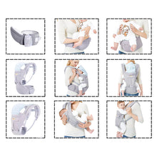 Load image into Gallery viewer, Lunabebe Multi-Use Ergonomic Hip Seat Baby Carrier up to 44lbs (newborn - 36 mos)