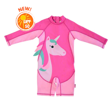 Load image into Gallery viewer, Zoocchini Rashguard Swimsuit