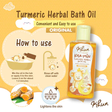 Load image into Gallery viewer, Khun Organic Turmeric Herbal Bath Oil