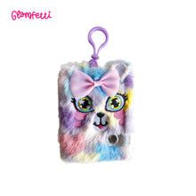 Load image into Gallery viewer, Glamfetti Critter Pals Plush Notebook Keychain (4 Designs)
