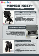 Load image into Gallery viewer, Mambo Kozy+ Compact Travel Stroller