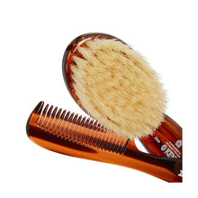 Load image into Gallery viewer, Kent Tortoiseshell Effect Soft Natural Bristle Baby Brush and Comb Set (BA30)
